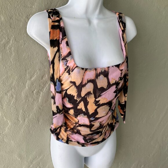 FREE PEOPLE NWT PINK COMBO PULLOVER TOP - Picture 8 of 8